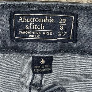 Abercrombie skinny jean spliced cuff